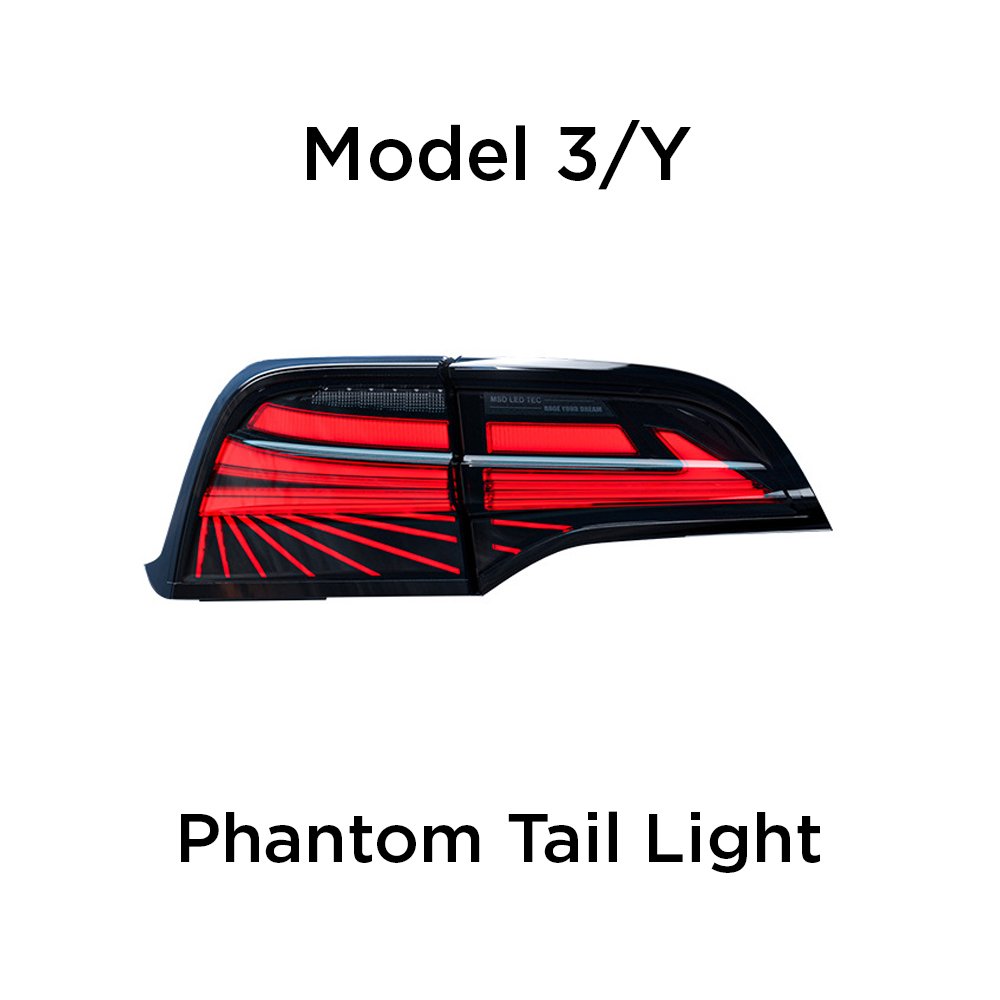 Model 3 / Y Custom Branding Tail Light Led Brake Light For Tesla Car Taillight 2017-2023
