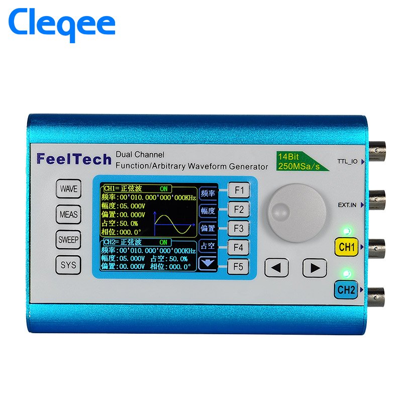 2 FY2300-6MHz 200MSa/s 100MHz Frequency Meter Arbitrary Waveform High Function Dual Channel Signal Generator