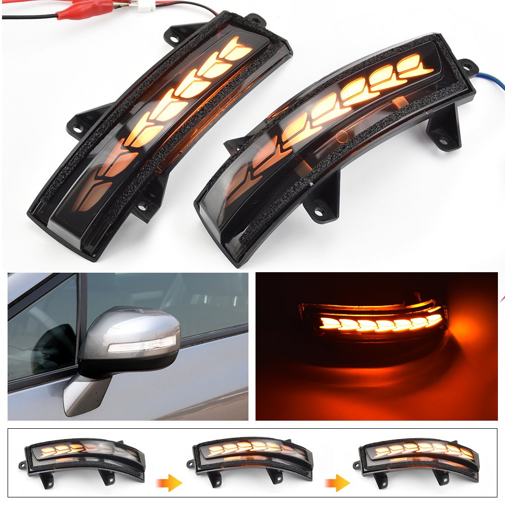 For Honda 9th generation Civic 2011-2015 LED Dynamic Turn Signal Light Side Mirror Lamp Switchback Indicator