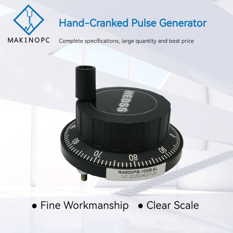 Original REP Manual Handheld CNC Machine Pulse Generator Handwheel Accessories 60mm 5V-100PPR 6 Terminals AB Signal Output RA600