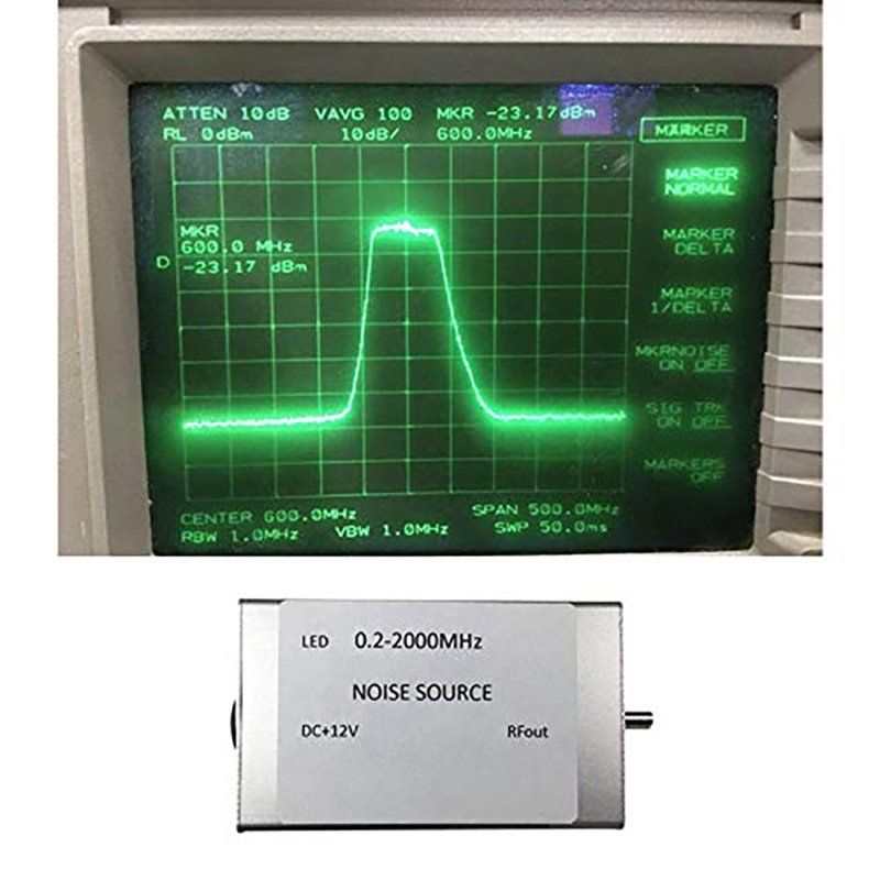 0.2-2000MHZ RF Noise Signal Generator Noise Source Simple Spectrum Track Source Jammer