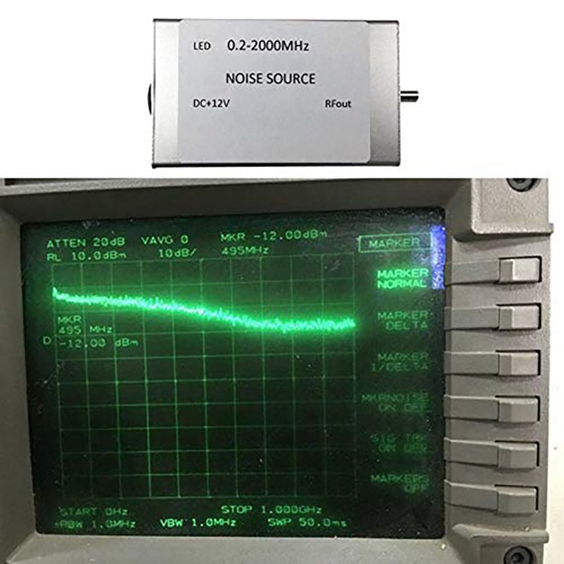 0.2-2000MHZ RF Noise Signal Generator Noise Source Simple Spectrum Track Source Jammer