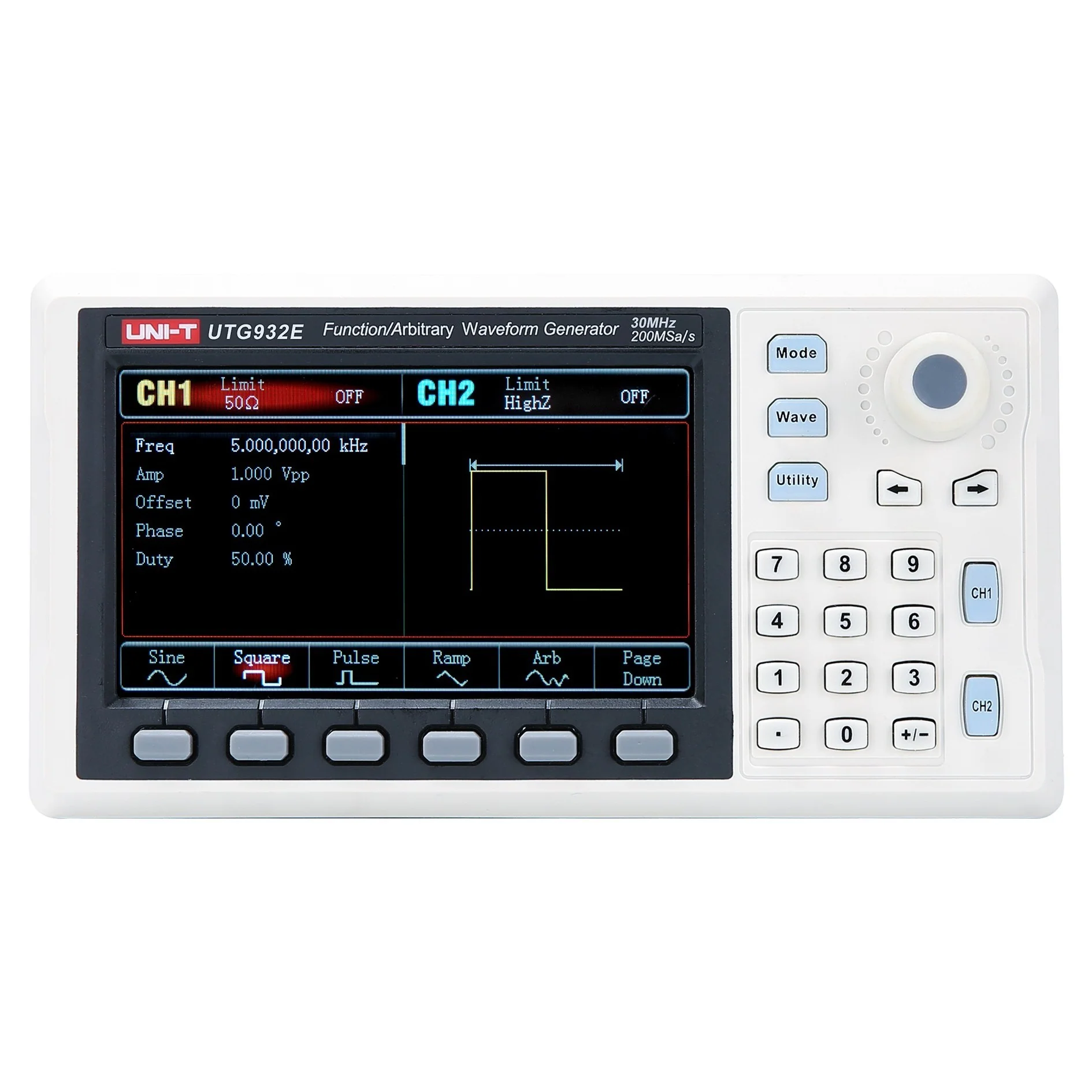New high-quality UTG932E/962E function signal generator dual channel waveform signal generator sweep signal