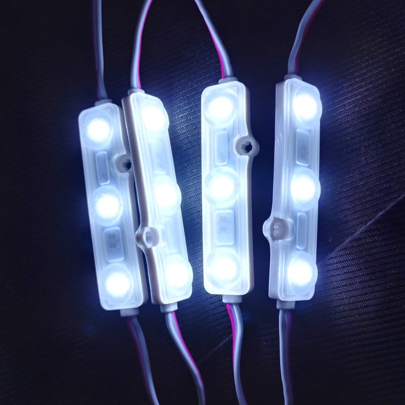 3 SMD 2835 signal signs side light 3030 module lens 12v injection molding 3w led module