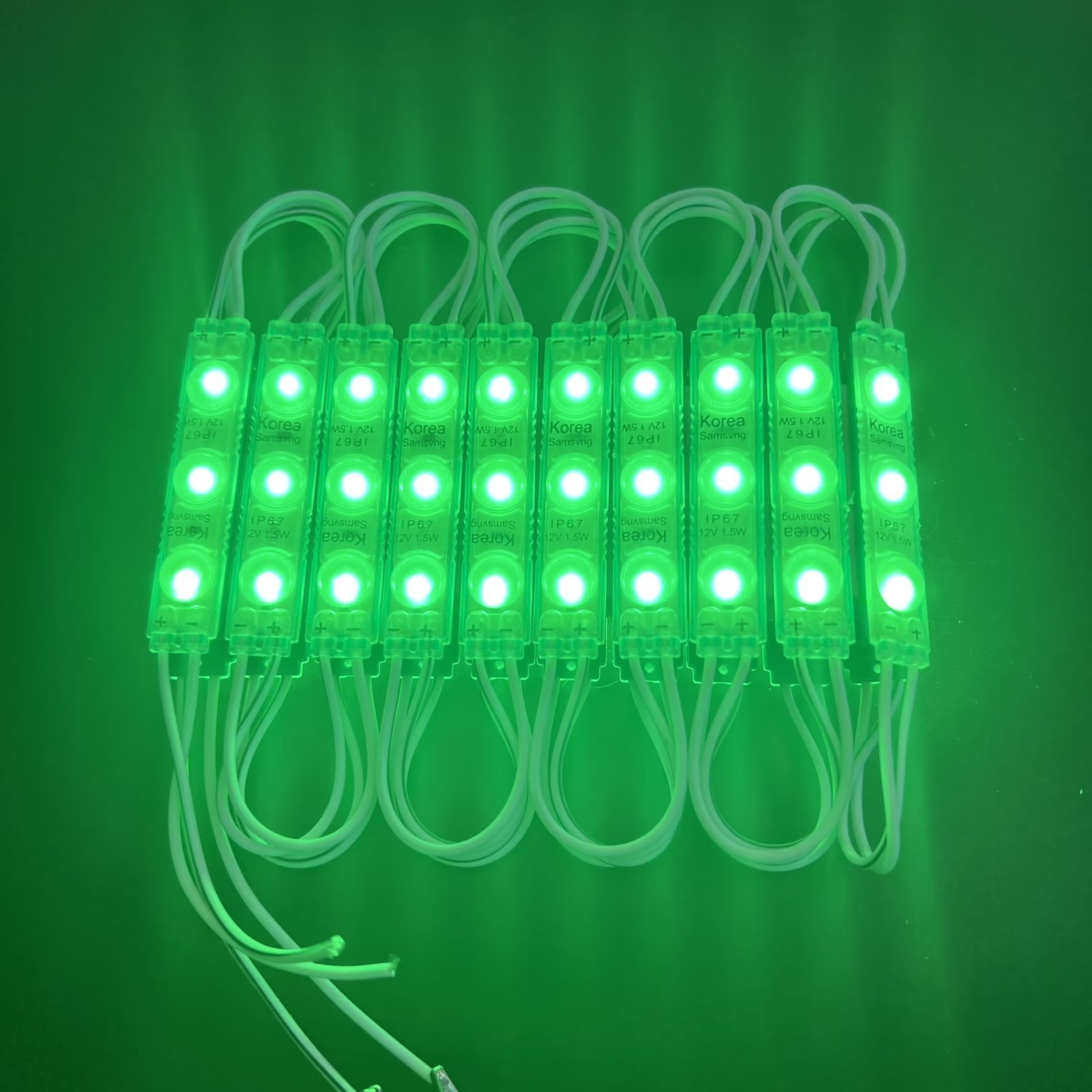 3 SMD 2835 signal signs side light 3030 module lens 12v injection molding 3w led module
