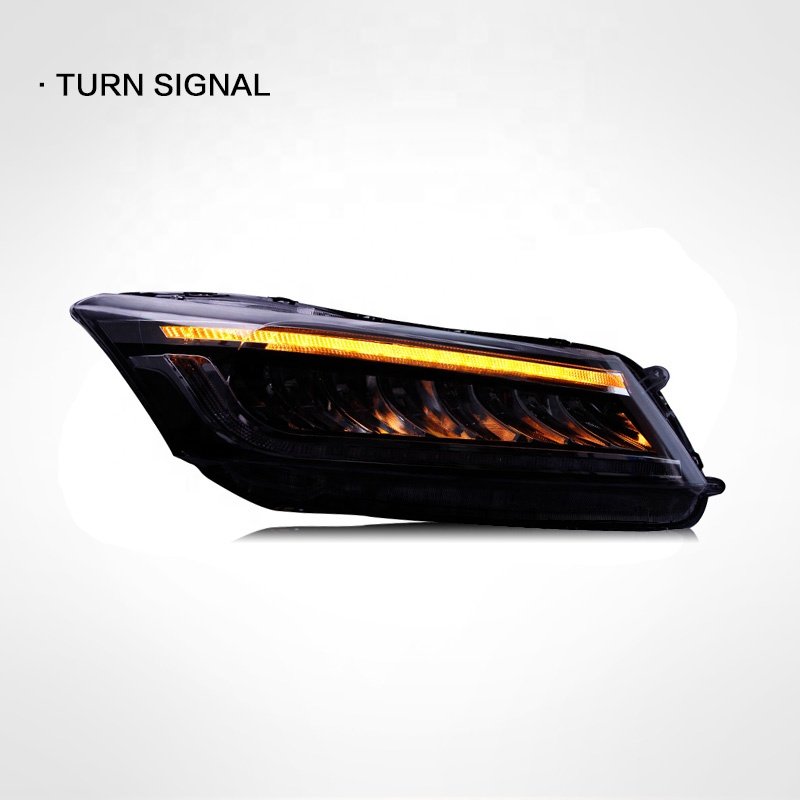 For Honda Accord 8th generation 2008-2013 headlight assembly modification LED daytime running light streamer turn signal lamp