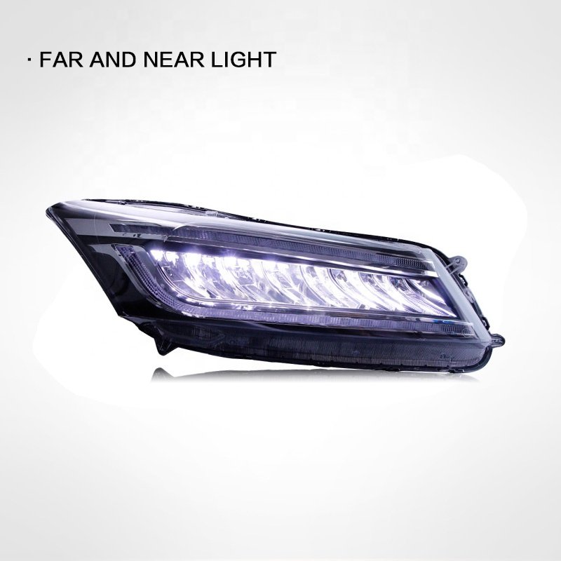 For Honda Accord 8th generation 2008-2013 headlight assembly modification LED daytime running light streamer turn signal lamp