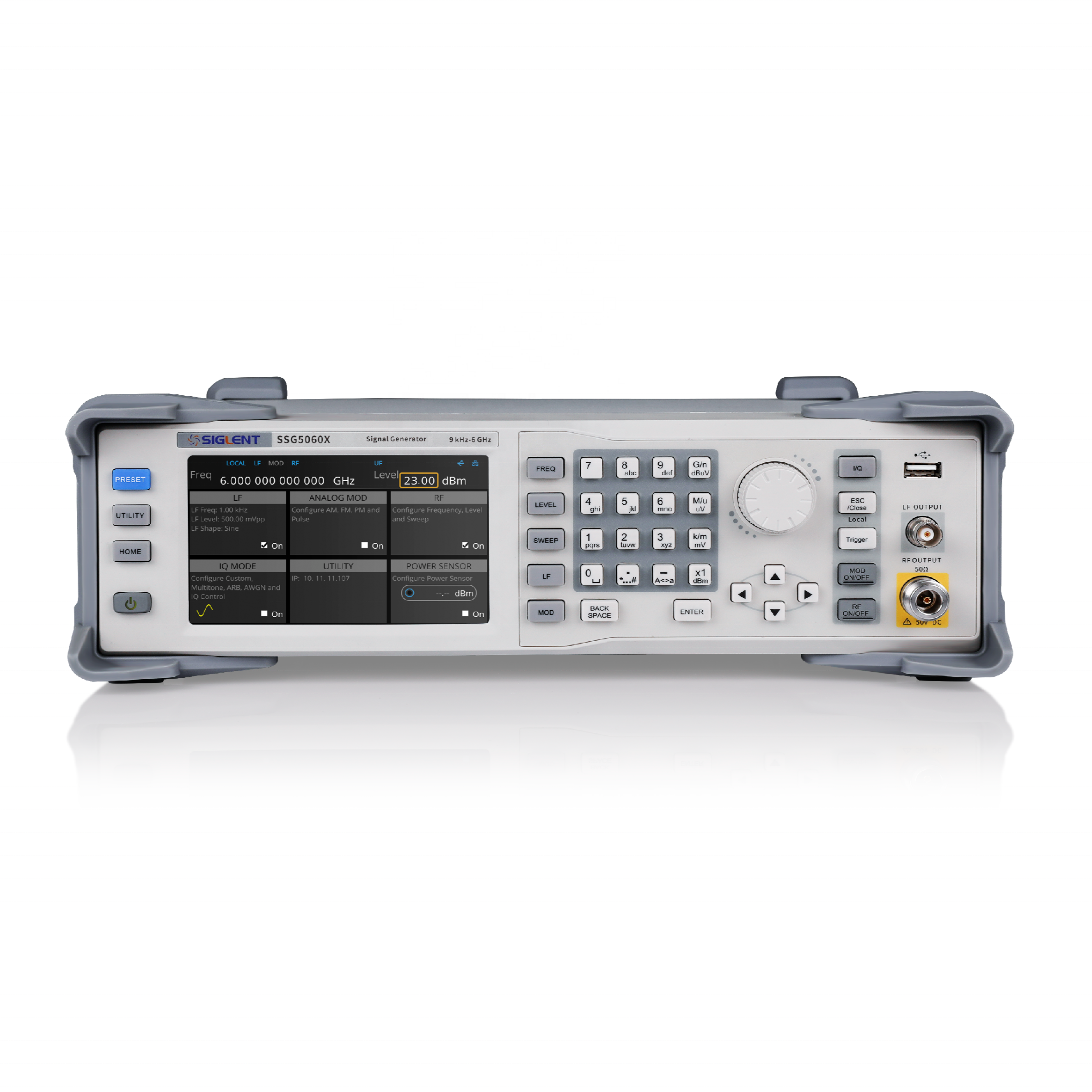 Siglent SSG5060X RF Signal Generator Frequency range CW MODE 9 kHz ~ 6 GHz