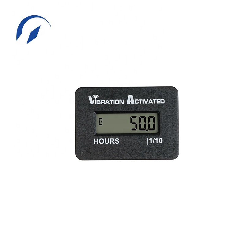 Digital vibration hour meter LCD counter for lawn mower compressor generator