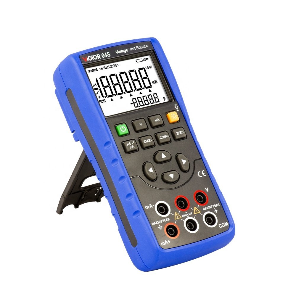 VICTOR 04S 24V power supply Voltage and Current Source Calibrator 4~20mA Simulate Signal Generator Output Calibrator