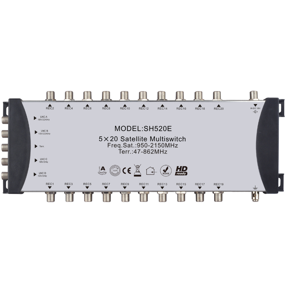 5x24 Stand Alone Satellite Multiswitch Professional Durable Satellite TV Signal System multiswitch