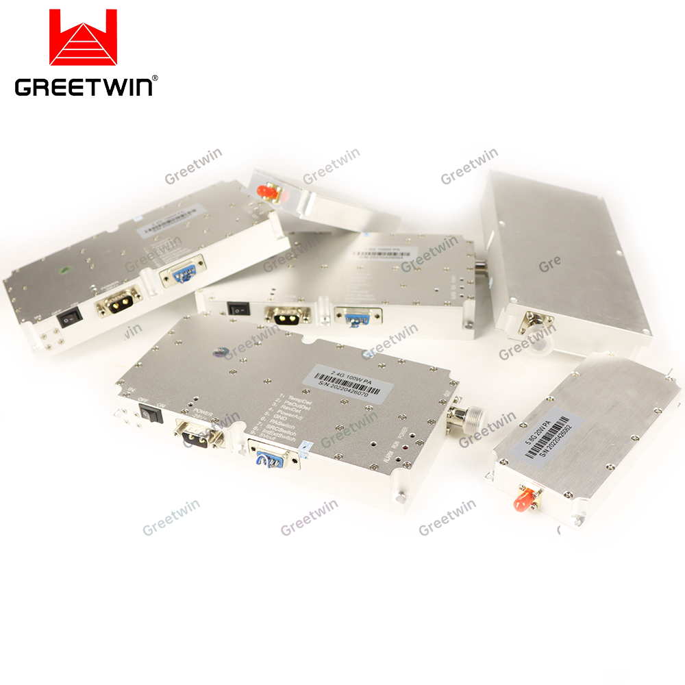 Anti UAV 100W module RF Signal Module 5.8G 2.4G GPSL1 5.2G Power Amplifier RF Module
