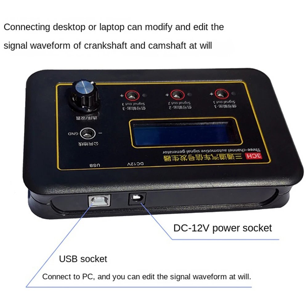 AM-3CH 3 Channel Automobile Signal Generator Crankshaft Camshaft Sensor Simulator