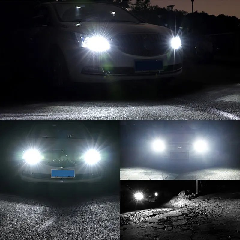 2PCS CANBUS PW24W PWY24W LED Bulbs White 3030 LED 12SMD Turn Signal Light For DRL Daytime Lights Waterproof