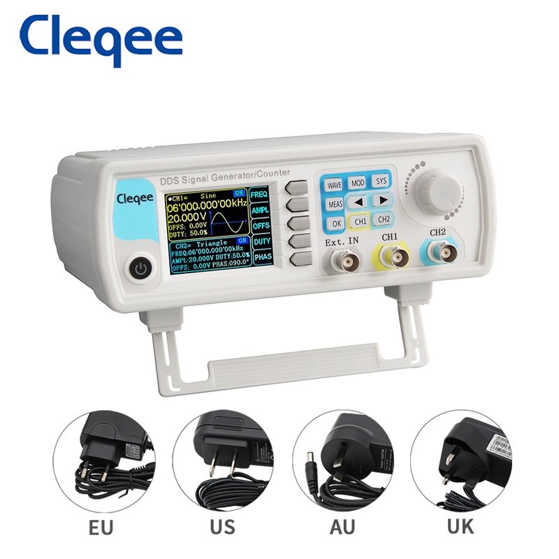 Cleqee JDS6600-15M 15MHz DDS Function Signal Generator Digital Control Dual-channel Frequency Meter Arbitrary Waveform