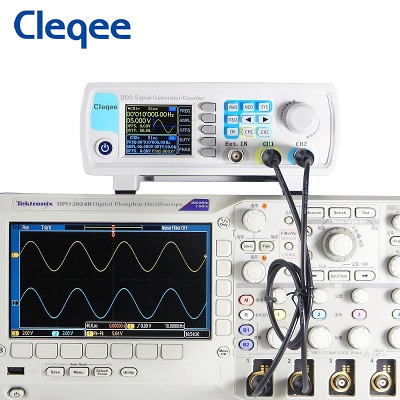 Cleqee JDS6600-15M 15MHz DDS Function Signal Generator Digital Control Dual-channel Frequency Meter Arbitrary Waveform