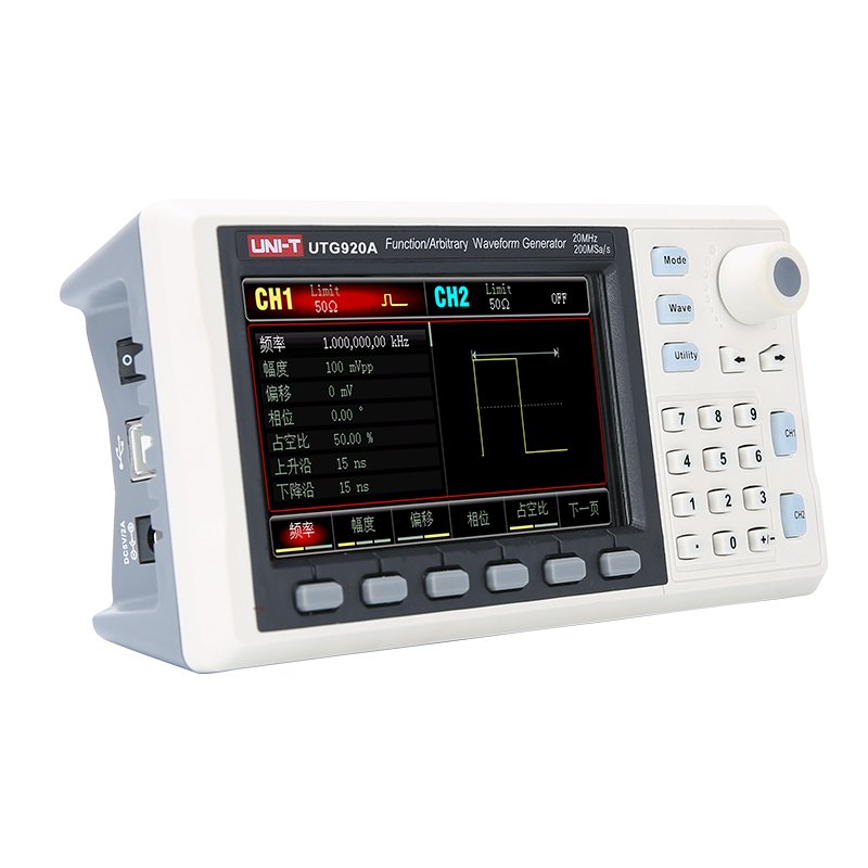 UNI-T UTG920A Function Arbitrary Waveform Generator Signal Source Dual Channel 200MS/s 14bits Frequency Meter 20MHz
