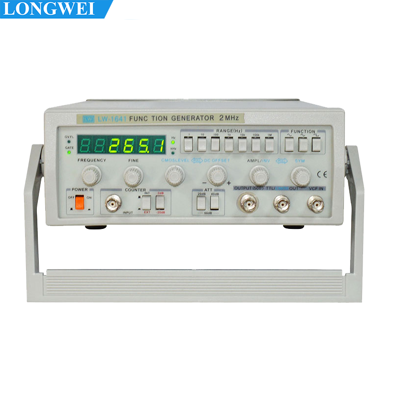 Longwei LW-1641 Digital Function Signal Generator Audio Generator 0.1Hz-2MHz Professional Electronic Measuring Instruments