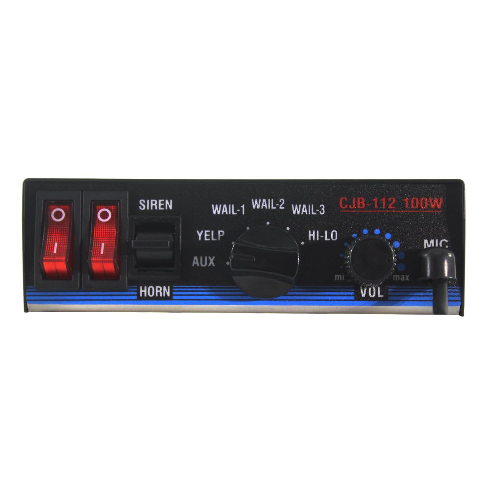 CJB-112 Siren Amplifier Ambulance Emergency Signal High Power Speaker Horn Siren