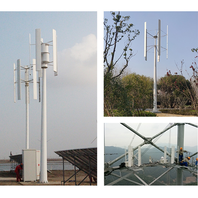 Vertical Axis Wind Turbine Power System 1kw 2kw 3KW 5KW 48v Hybrid Solar Energy Electricity Alternative Energy Generator
