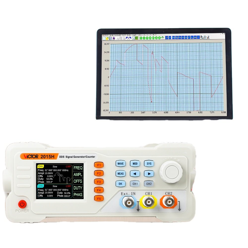 VICTOR / YITENSEN 2040H digital desktop usb dds signal generator pwm frequency duty cycle adjustable arbitrary square wave