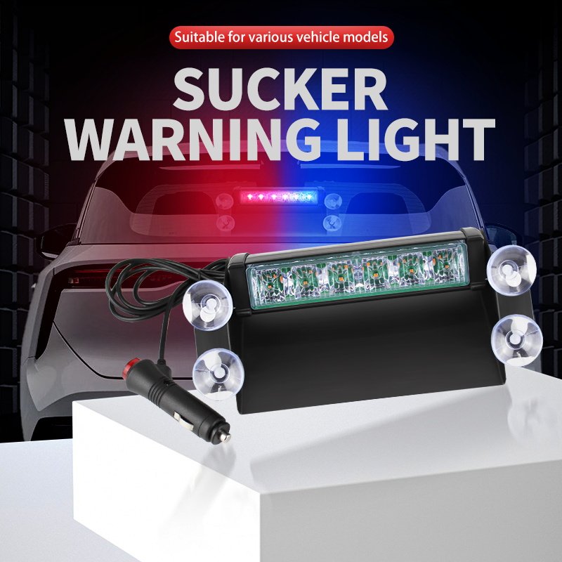 6 LED Car Truck Emergency Strobe Light 9-30V New Red Blue Yellow Signal Lamp 12V Warning Lights Bar