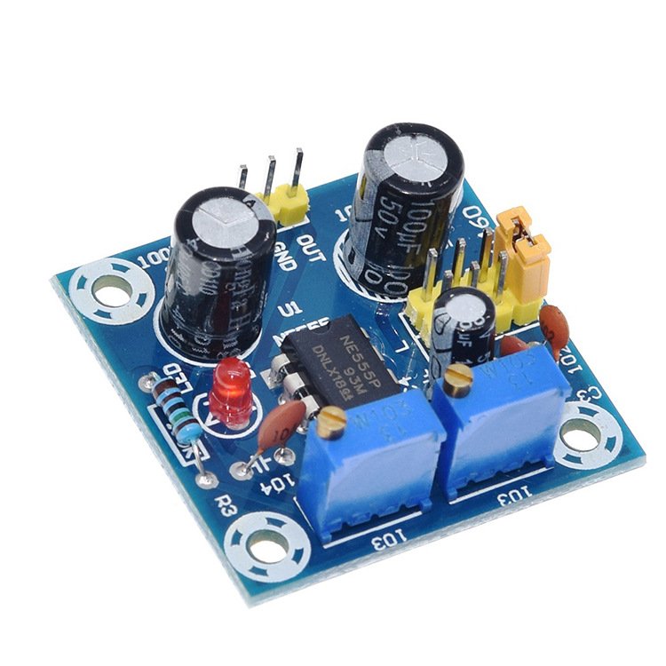 NE555 pulse module frequency duty cycle adjustable square wave rectangular wave signal generator In stock