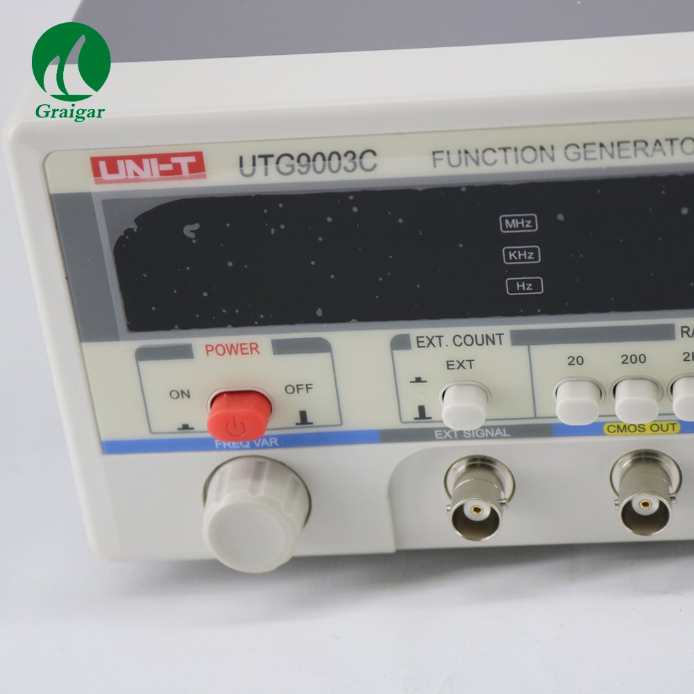 UNI-T UTG9003C Digital Function Generator Signal Generator 0.2HZ-2MHZ 1-25Vpp 0.1mV