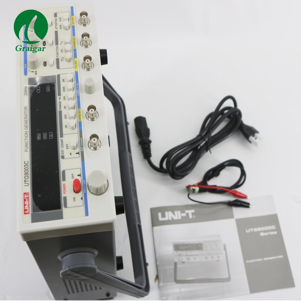 UNI-T UTG9003C Digital Function Generator Signal Generator 0.2HZ-2MHZ 1-25Vpp 0.1mV