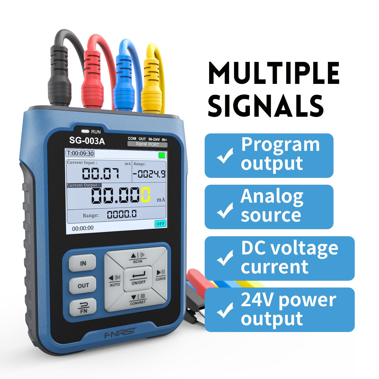 FNIRSI SG-003A 0-10V Adjustable Current Voltage Simulator 4-20mA Signal Generator automotive signal generator