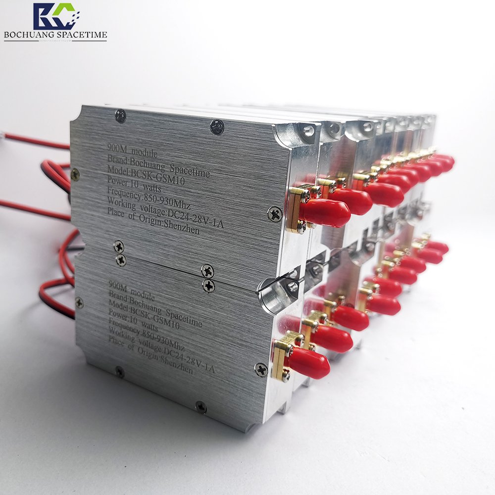 860-895MHz bandwidth power amplifier CDMA/433MHZ/2G/3G/4G/5G/GSM signal generator anti mobile phone wireless suppression module