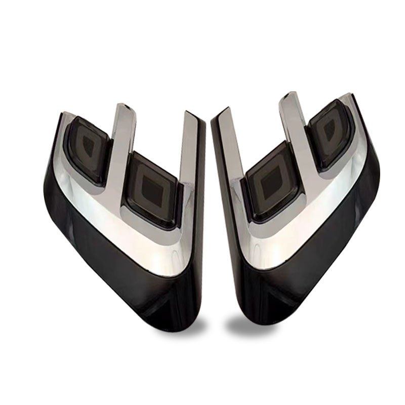 Dynamic streamline shark fin car turn signal headlights