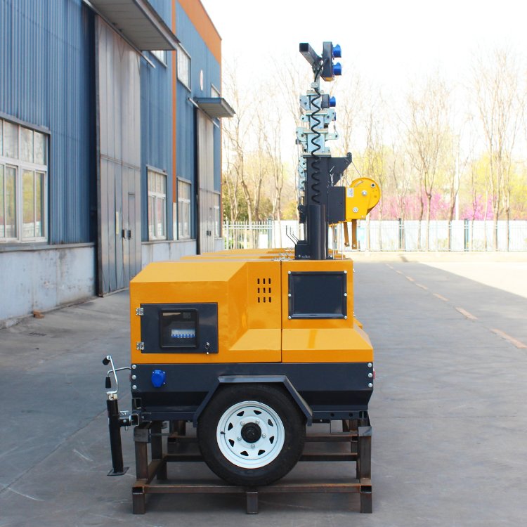 Cheap Prices Portable LED Diesel Engine Generator Mobile Light Tower For Outdoors Construction Industrial Lighting