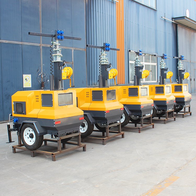 Cheap Prices Portable LED Diesel Engine Generator Mobile Light Tower For Outdoors Construction Industrial Lighting