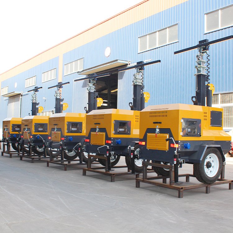 Cheap Prices Portable LED Diesel Engine Generator Mobile Light Tower For Outdoors Construction Industrial Lighting