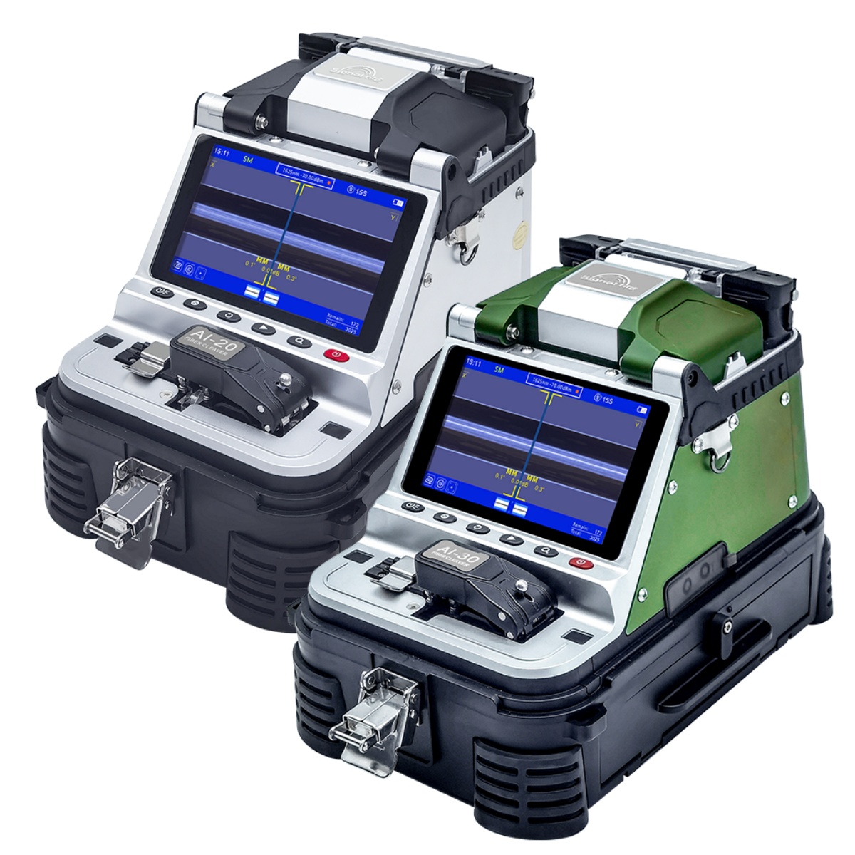 FTTH Signal Fire Fiber Optic Hot Welding Splicing Machine with OPM/VFL Function AI-20 Fusion Splicer AI-30