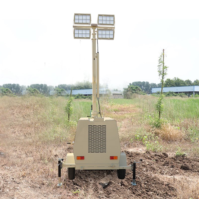 Manufacturer Supplier solar lights Mobile tower light with diesel gasoline generator
