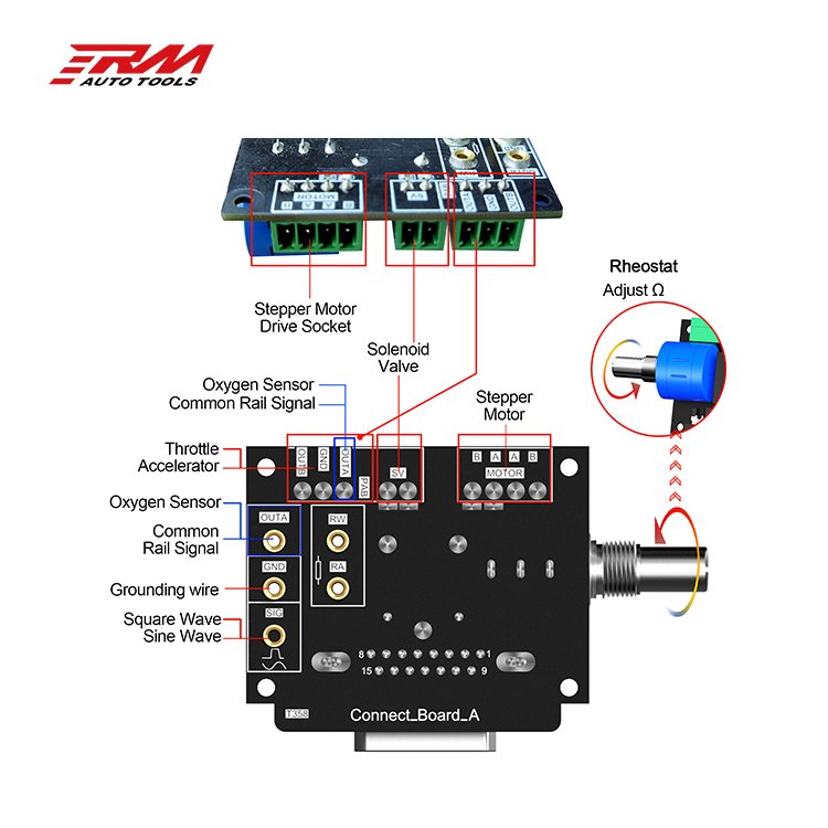 PL006 Automobile 12V Vehicle Injector Solenoid Valve Stepper Motor Car Signal Simulator Ignition Coil Tester