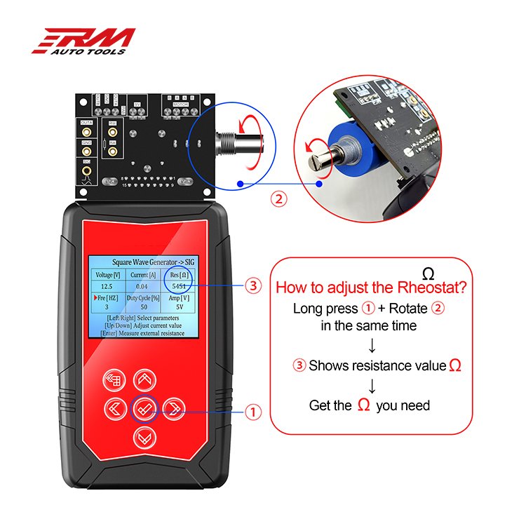 PL006 Automobile 12V Vehicle Injector Solenoid Valve Stepper Motor Car Signal Simulator Ignition Coil Tester