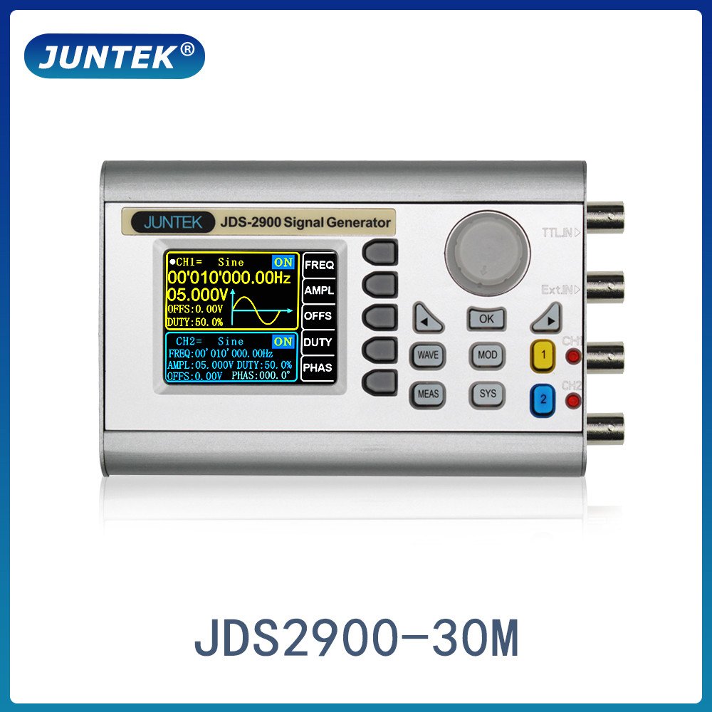 JDS2900 30M 30Mhz Portable Digital Dual-channel DDS Function Arbitrary Waveform Signal Generator Pulse Generator Frequency Meter