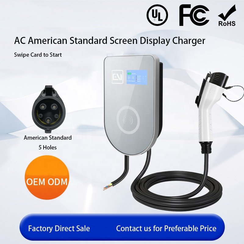American standard APP ZR-USA01-6 for home charging AC240V 48A 11.5KW with 3.5-inch LCD screen Charging pile