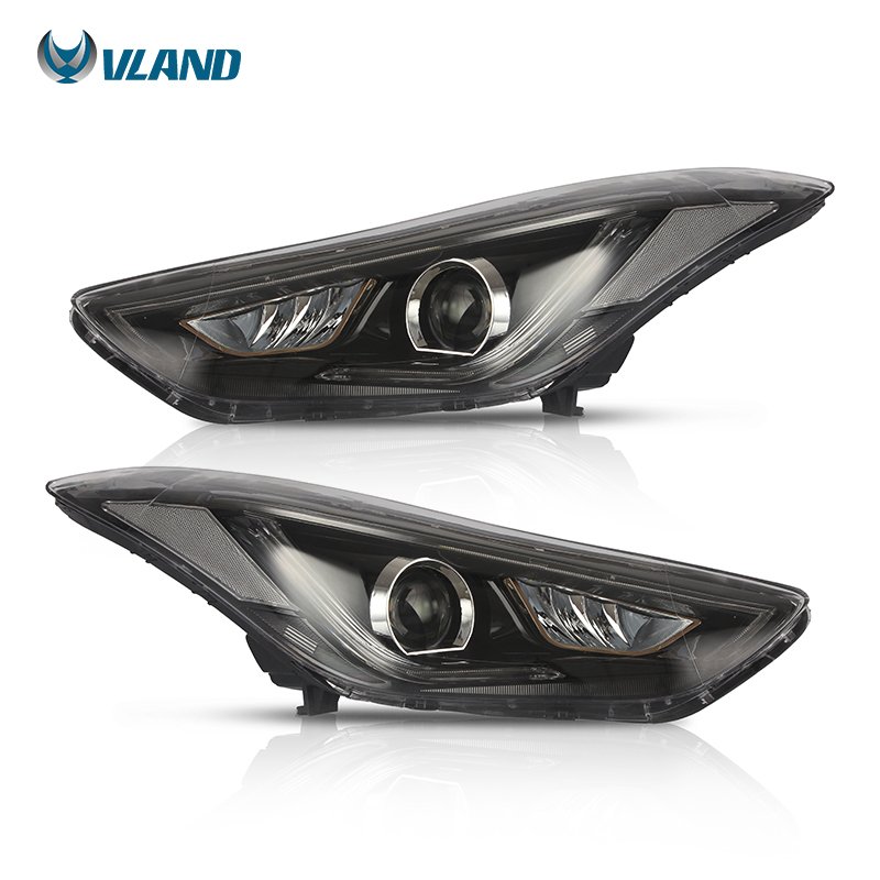 VLAND LED Car Head Lights Fifth generation Avante Facelift 2012-2015 Headlights Auto Lamps For Elantra Headlamp