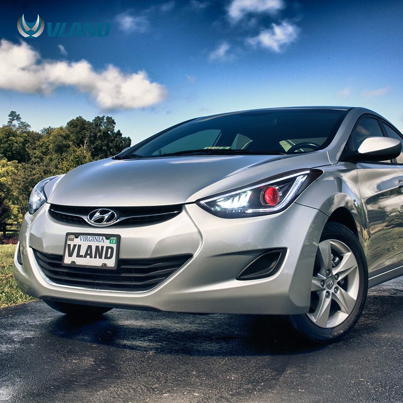 VLAND LED Car Head Lights Fifth generation Avante Facelift 2012-2015 Headlights Auto Lamps For Elantra Headlamp