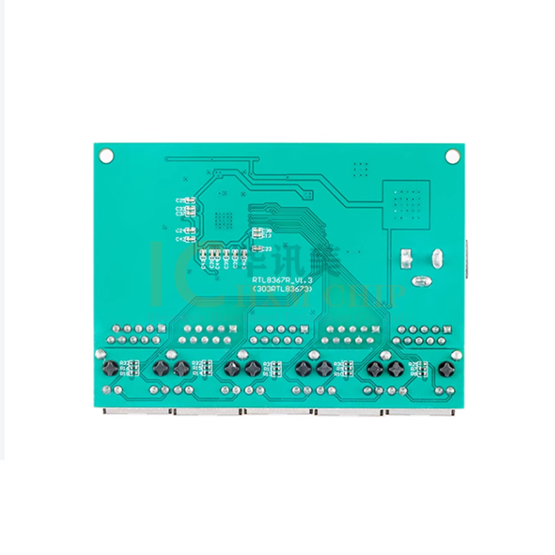 RTL8367RB network full gigabit 5-port switch module LED light indication
