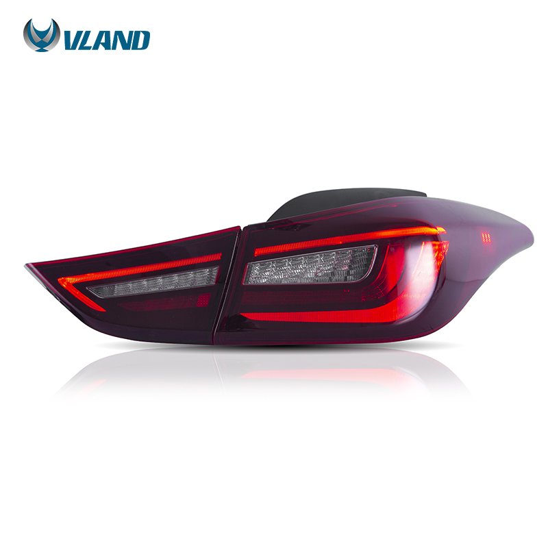 VLAND Factory LED Taillights With Sequential Turn Signal For Elantra 5th Generation Car Rear Lamp 2012-up For Elantra