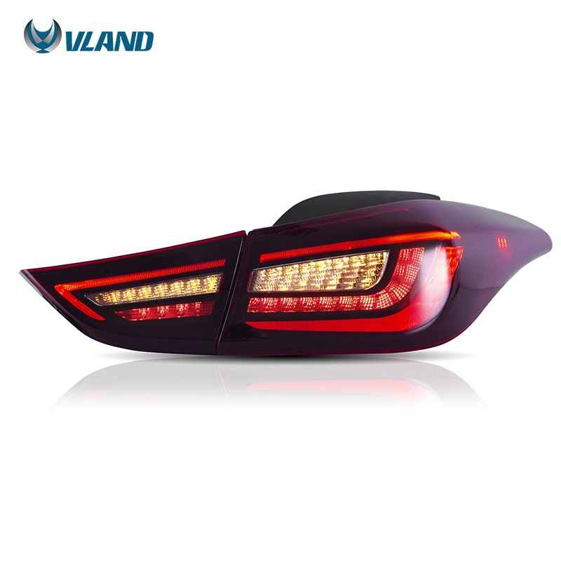 VLAND Factory LED Taillights With Sequential Turn Signal For Elantra 5th Generation Car Rear Lamp 2012-up For Elantra