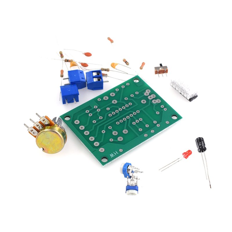 ICL8038 DIY Function Signal Generator Kit Set Multi-channel Waveform Generator Electronic Production Practice 12-24v 50-200KHZ