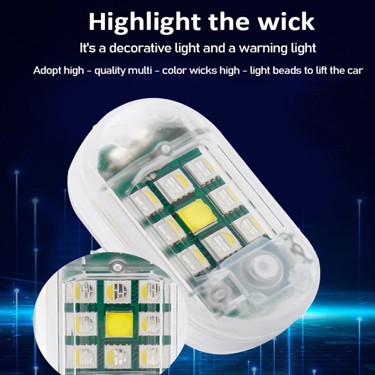 New M3 Remote Control Shade Motorcycle Strobe Light Mini Aircraft Drone Flash Light Motorcycle Turn Signal Lights Lamp