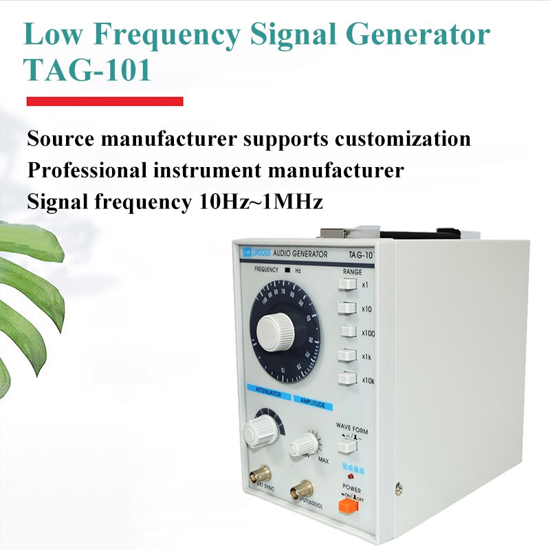 Factory directly sales TAG-101 Sine Square Wave Audio Generator Function Signal 10 to 1Mhz Precision Signal Generator
