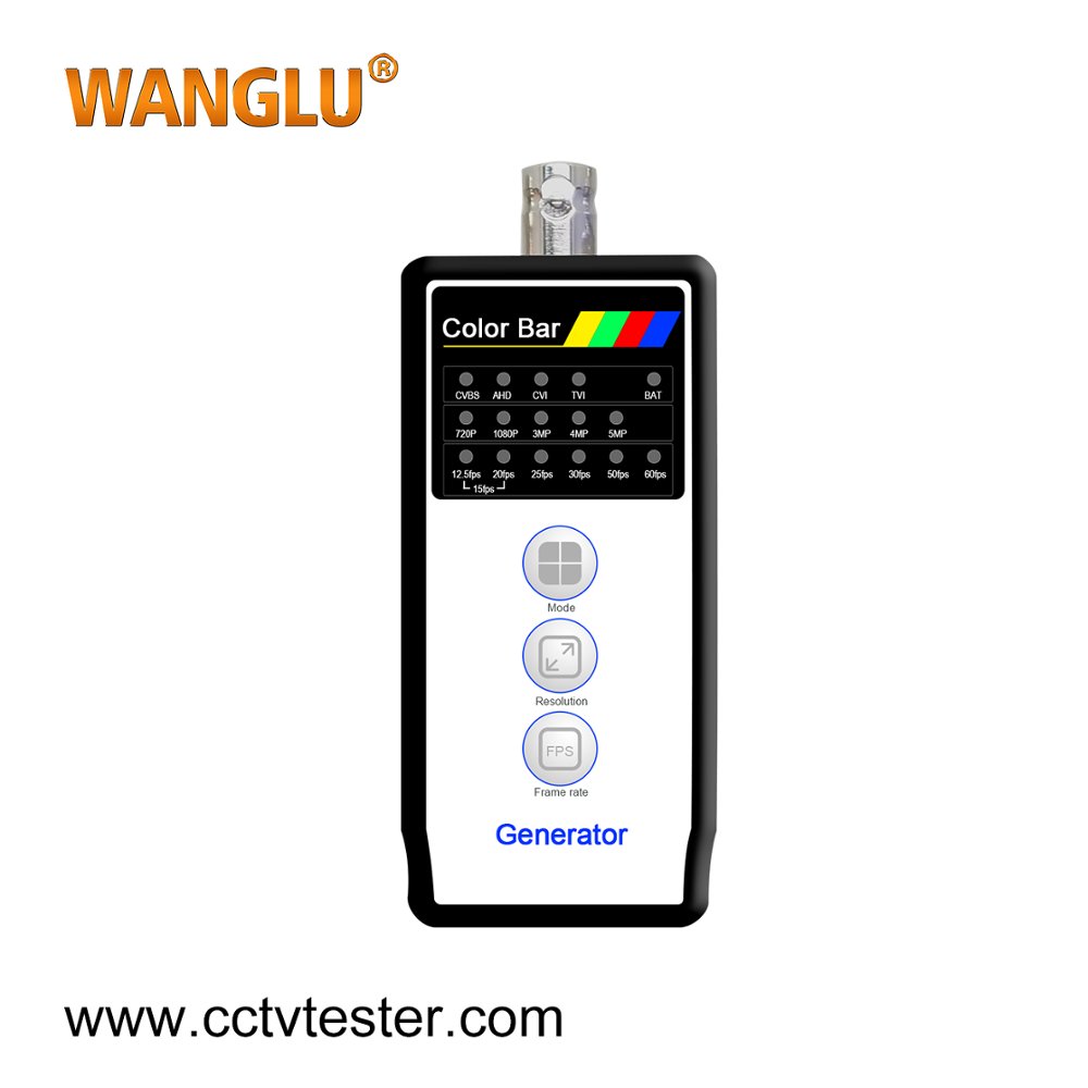 CVI/TVI/AHD/CVBS Color bar signal Generator with Monitor/Cable/line detection
